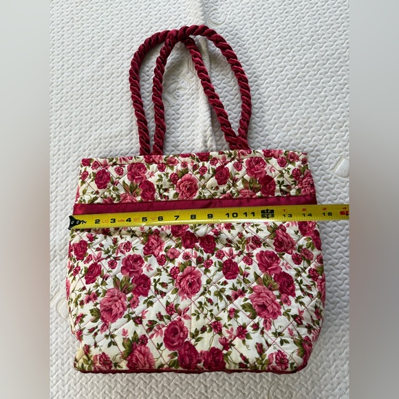 Floral Red Tote Bag - Picture 7 of 8